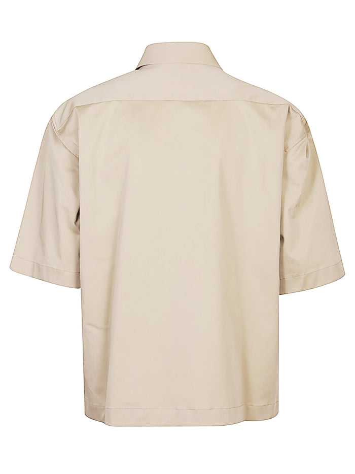 THE LATEST Shirts Beige Cotton Elastane