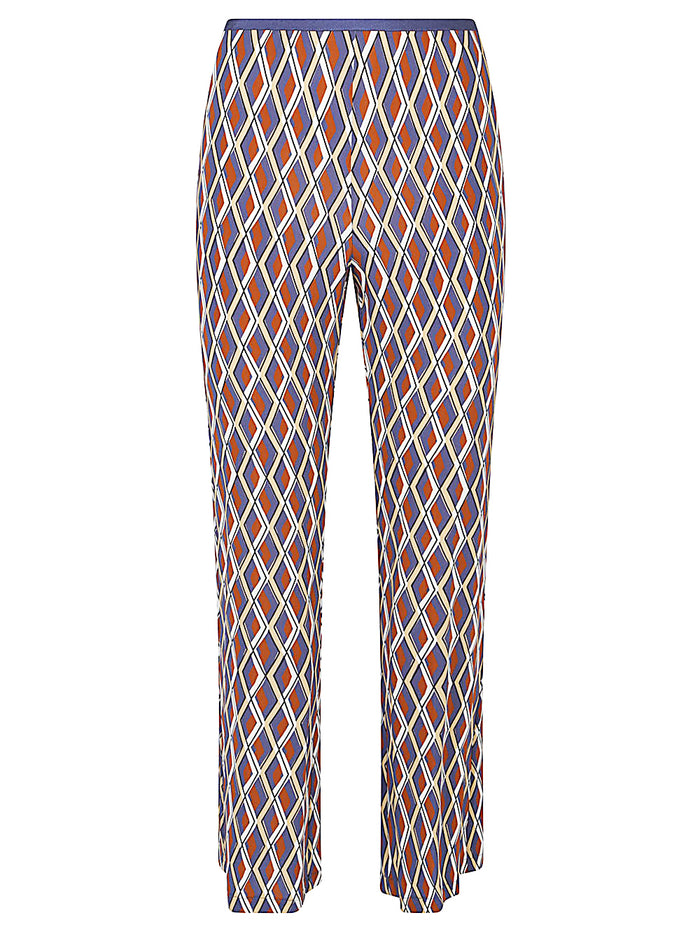 Siyu Trousers Bordeaux Viscose Elastane