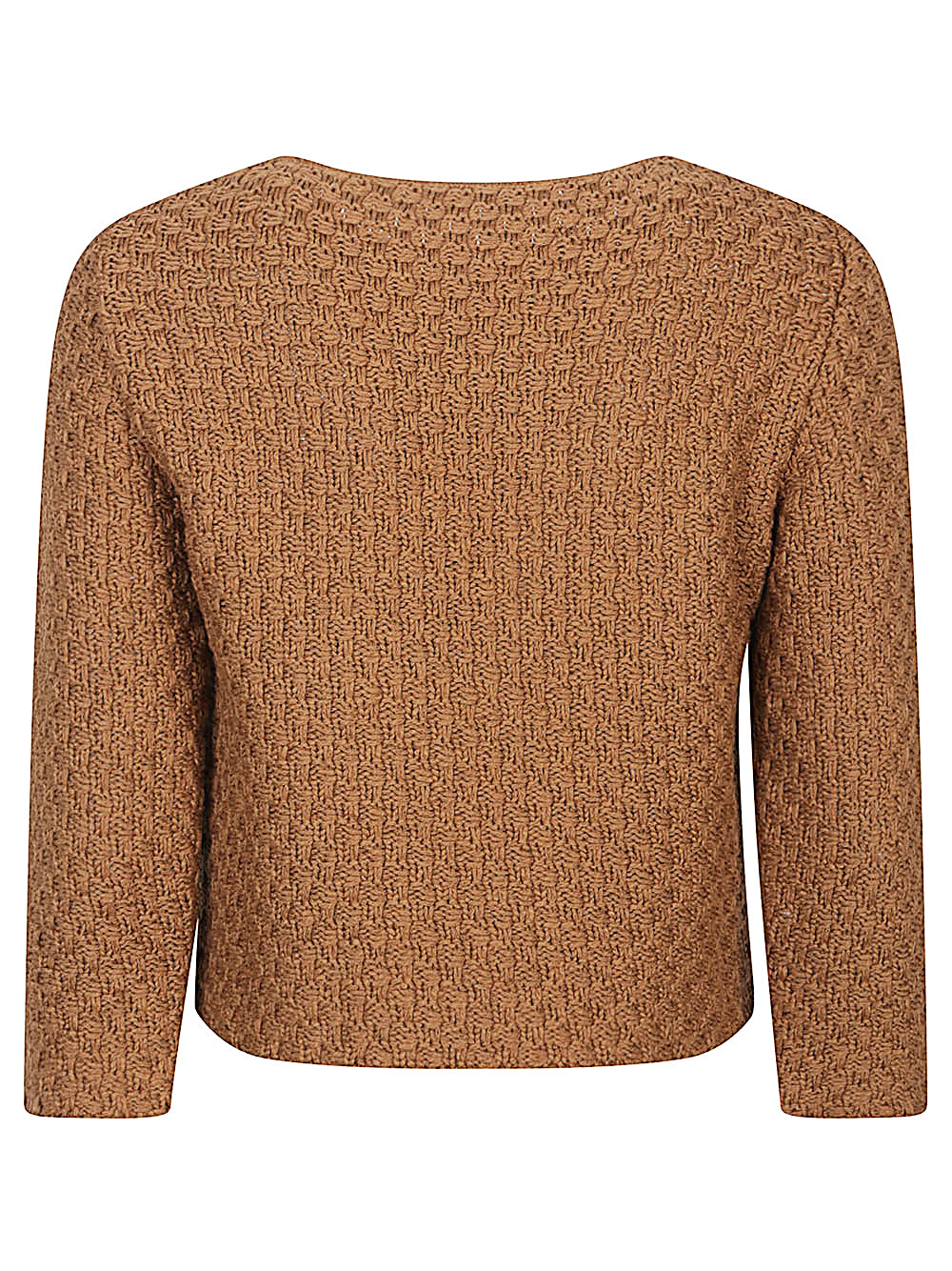 Base Sweaters Camel Cotton Linem