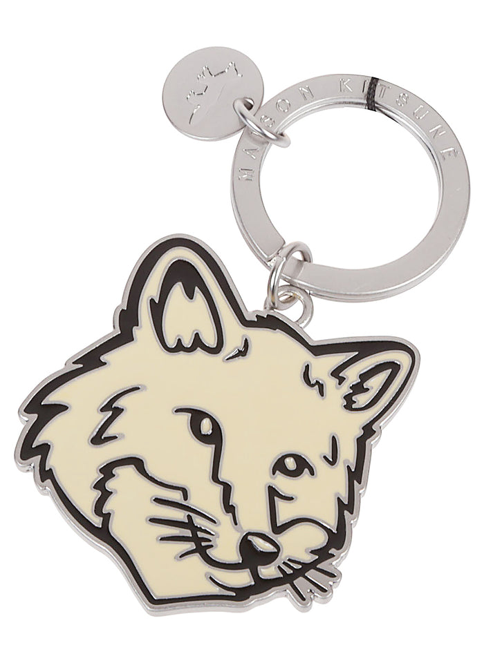 MAISON KITSUNE Keychains Yellow Metal