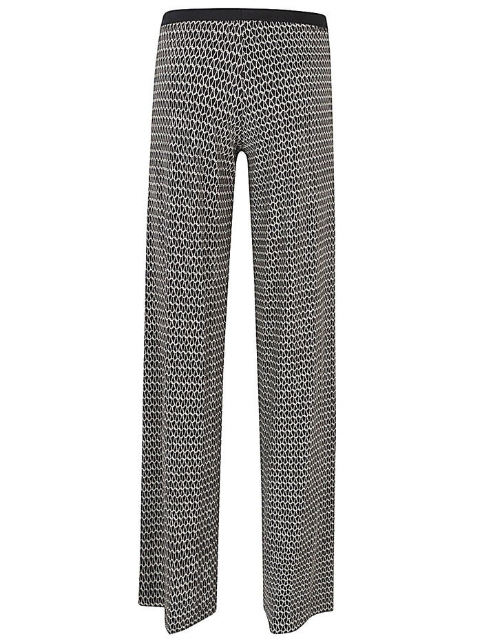 Siyu Trousers Black Viscose Elastane