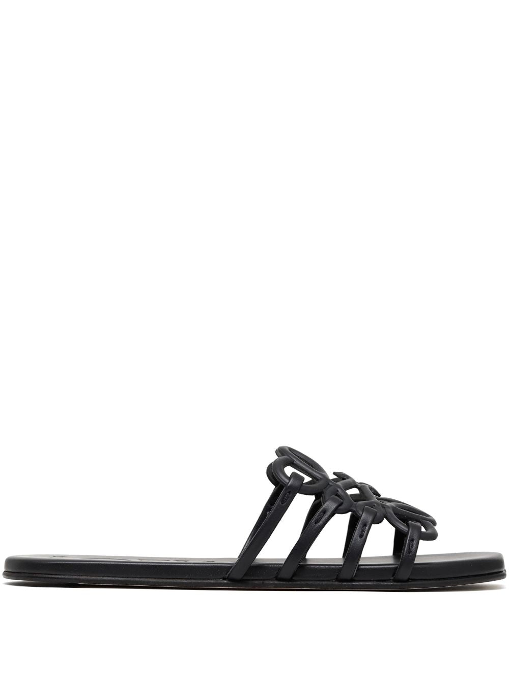 Loewe Sandals Black Calf Leather