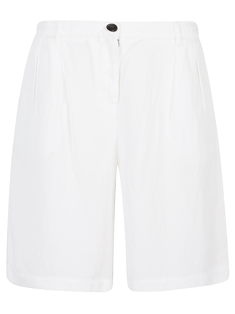I Love My Pants Shorts White Lyocell Linen