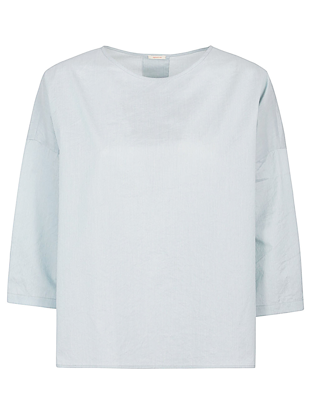 Apuntob Top Clear Blue Cotton Silk