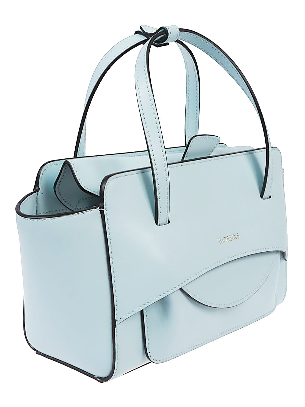 Hidesins Bags Clear Blue Lamb Leather
