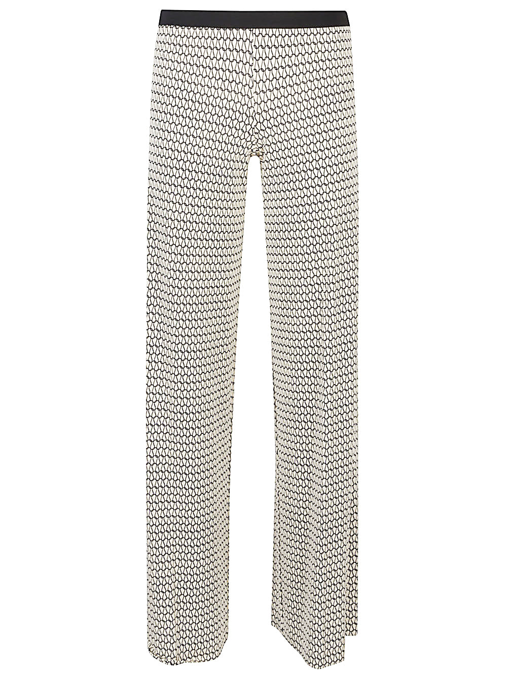 Siyu Trousers Yellow Viscose Elastane