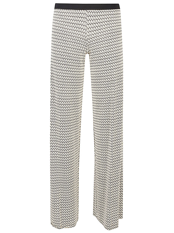 Siyu Trousers Yellow Viscose Elastane