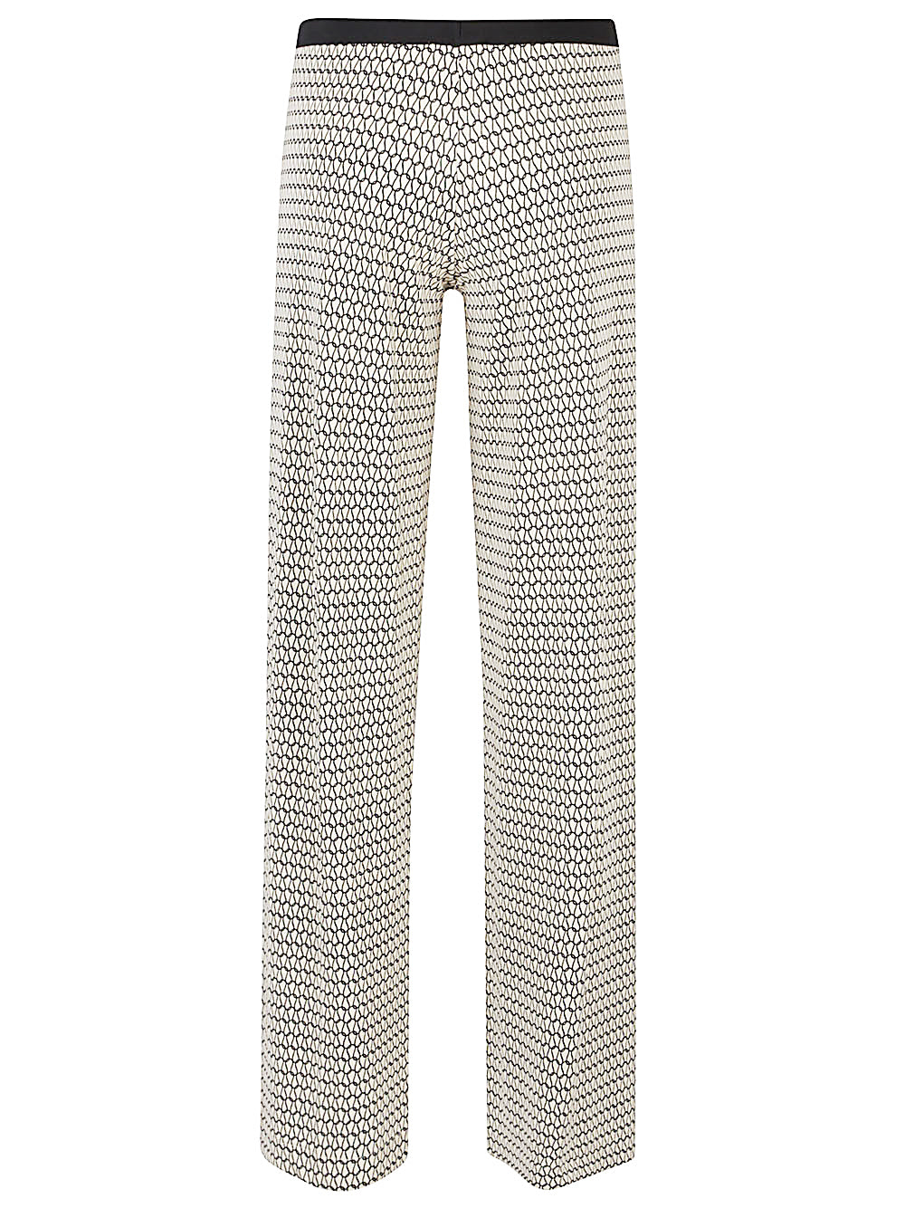Siyu Trousers Yellow Viscose Elastane