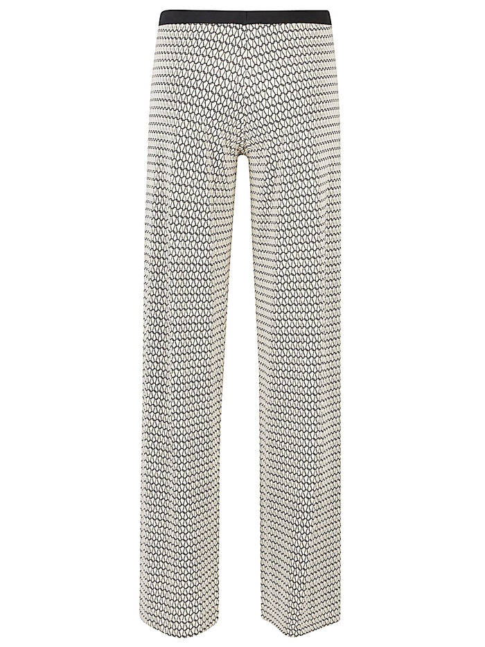 Siyu Trousers Yellow Viscose Elastane