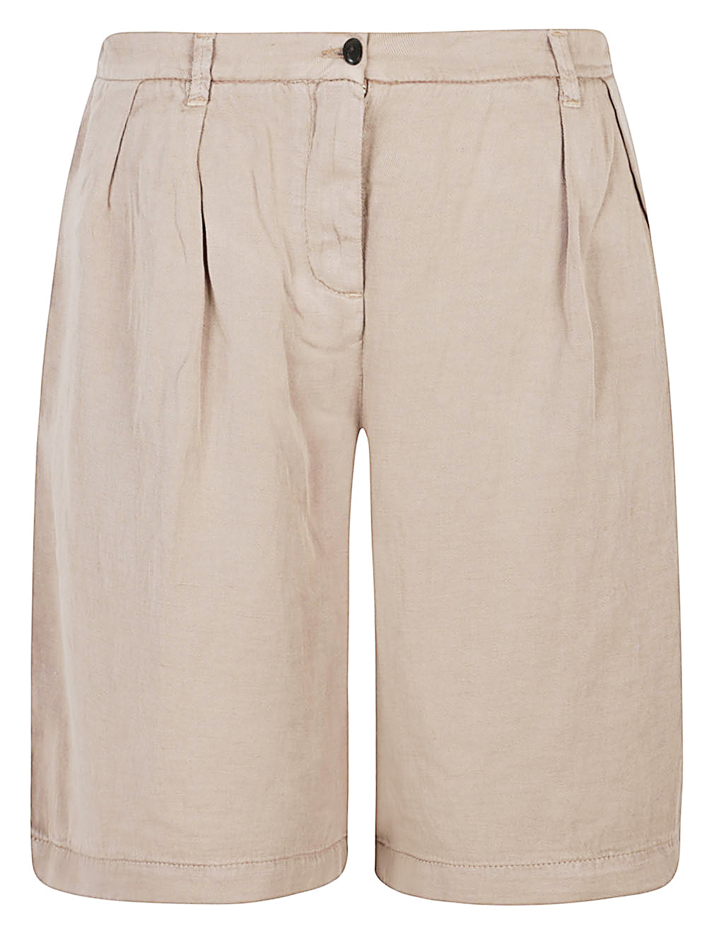 I Love My Pants Shorts Beige Lyocell Linen