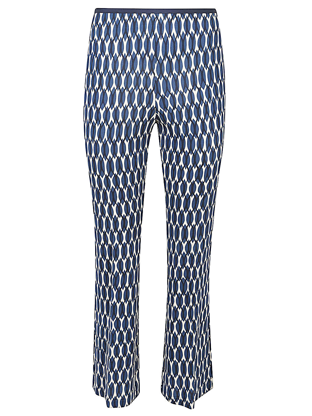 Siyu Trousers Blue Viscose Elastane