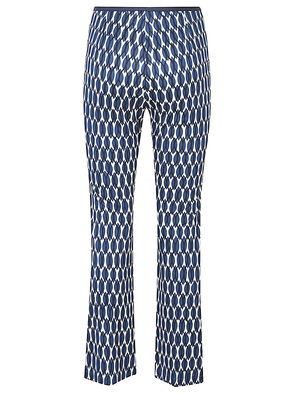 Siyu Trousers Blue Viscose Elastane