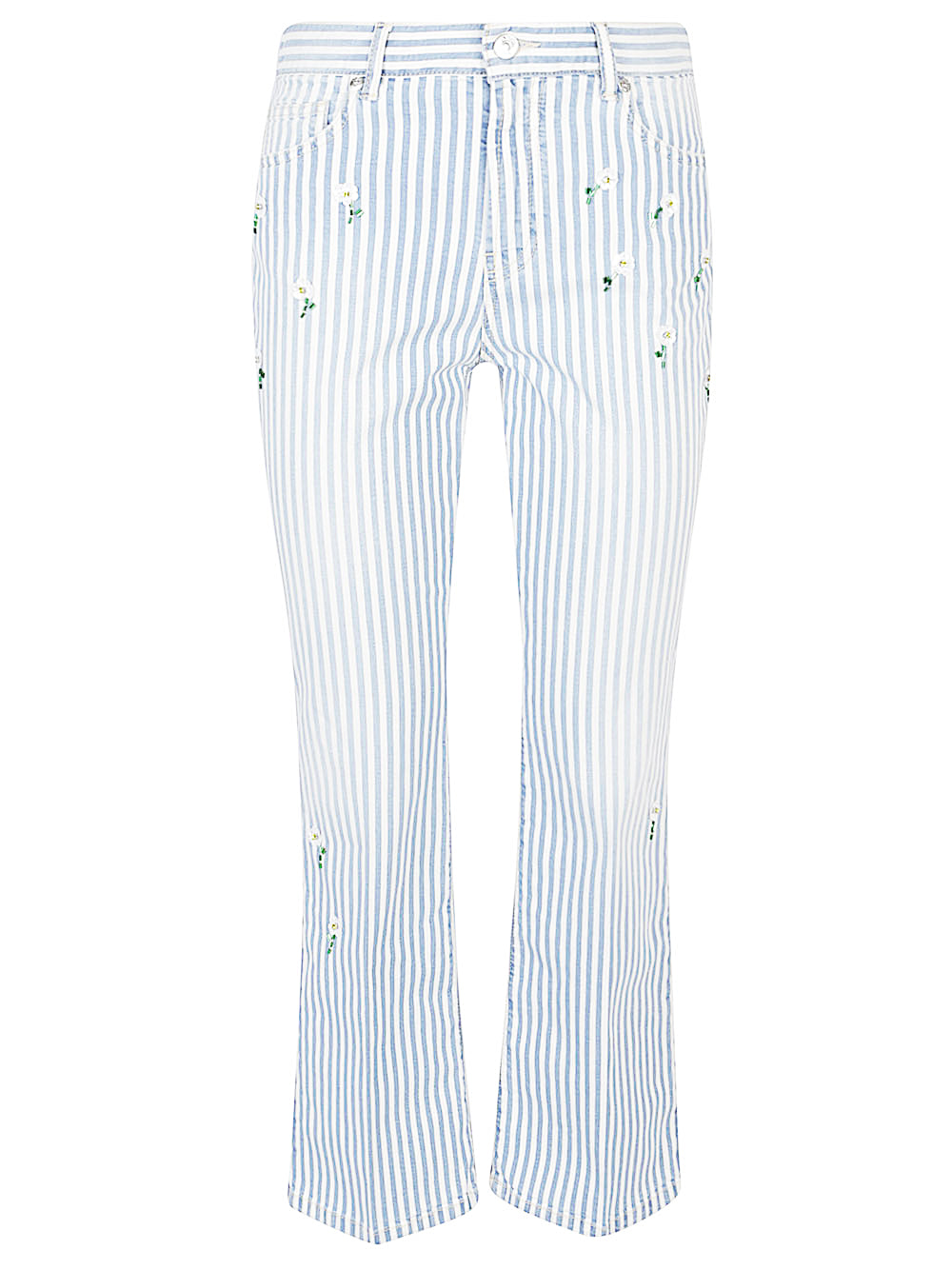 I Love My Pants Trousers Clear Blue Cotton Elastane