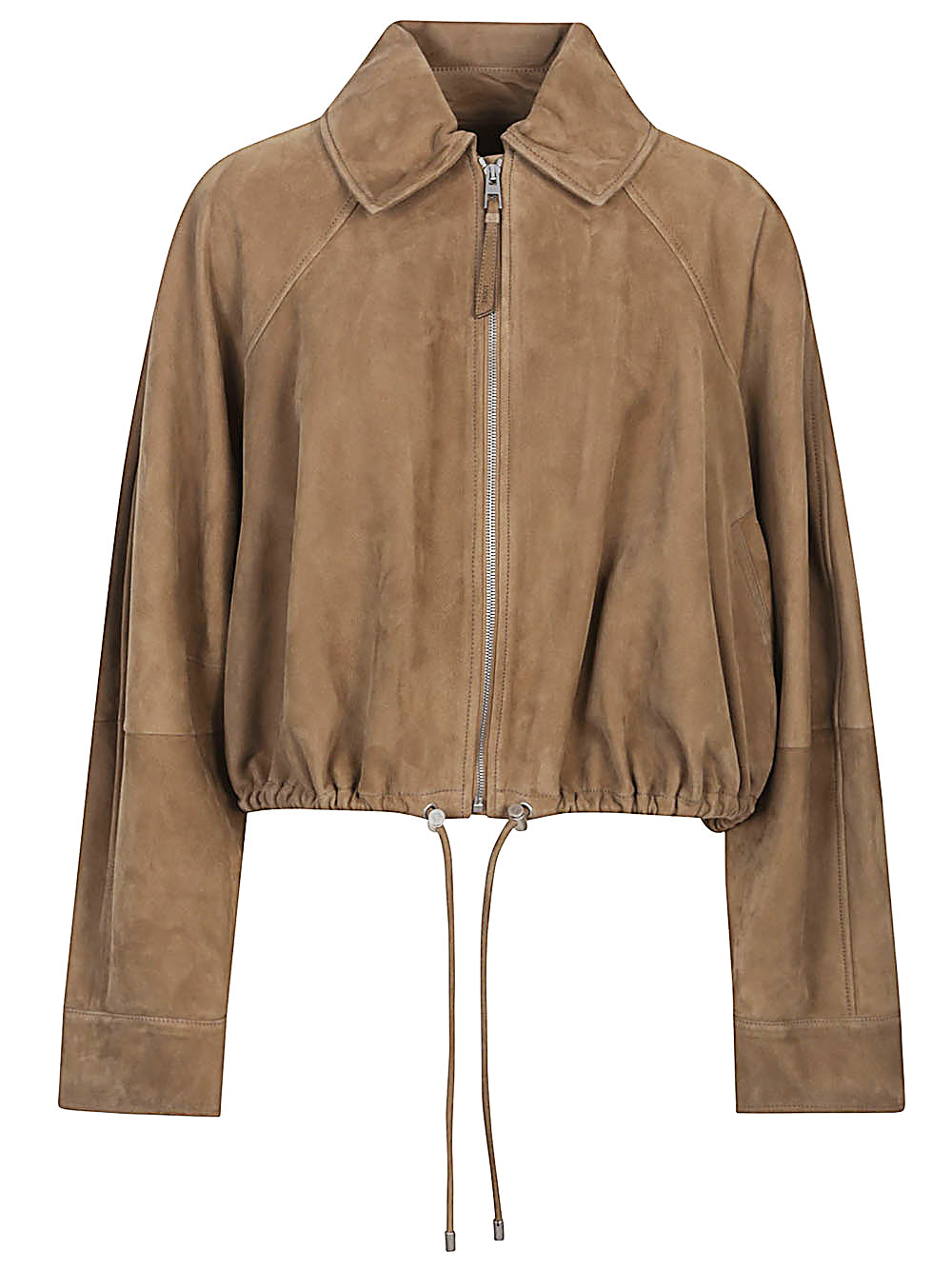 Loewe Jackets Kaki Suede