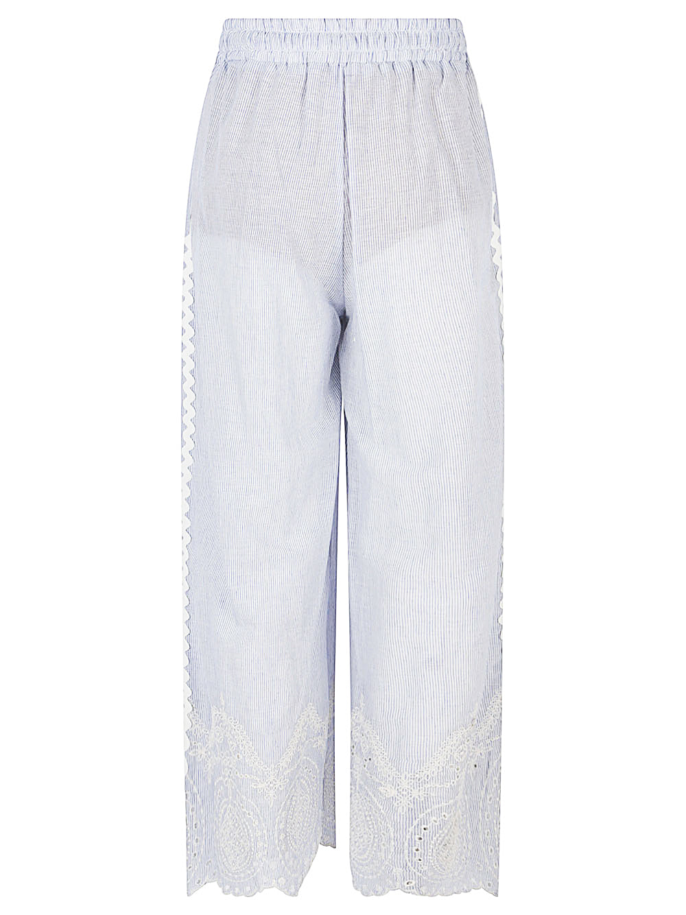 Front Street Trousers Clear Blue Cotton