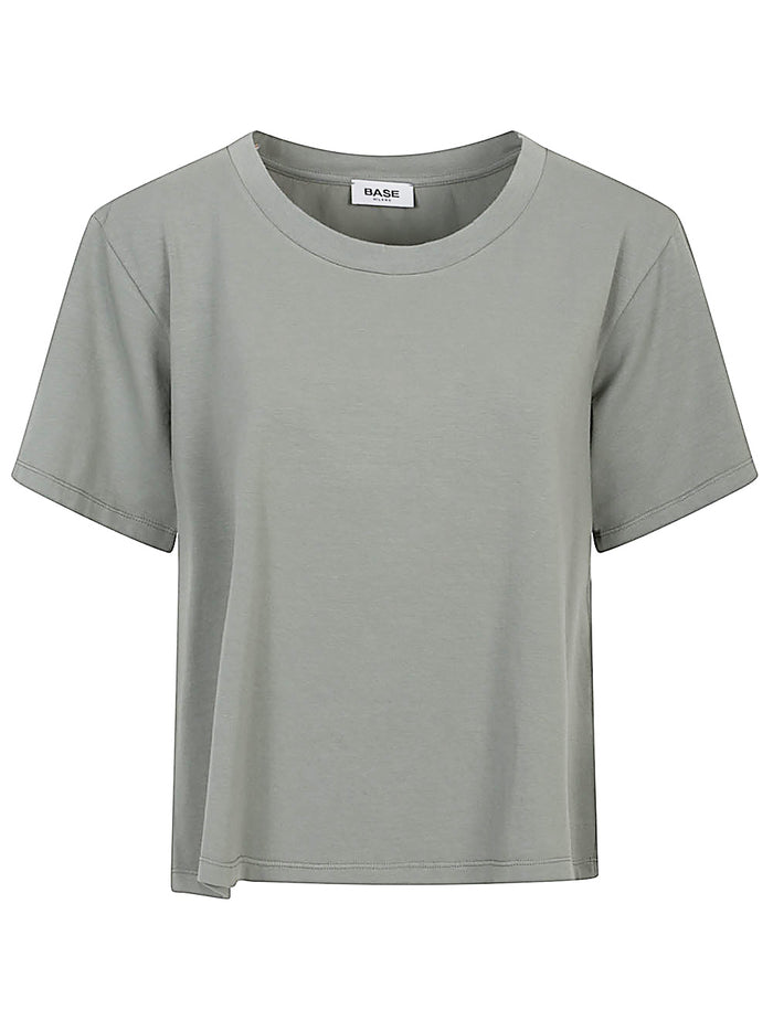Base T-shirts and Polos Green Cotton Elastane