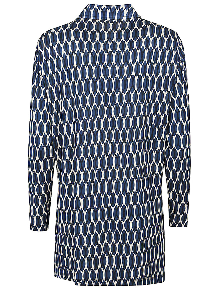 Siyu Shirts Blue Viscose Elastane