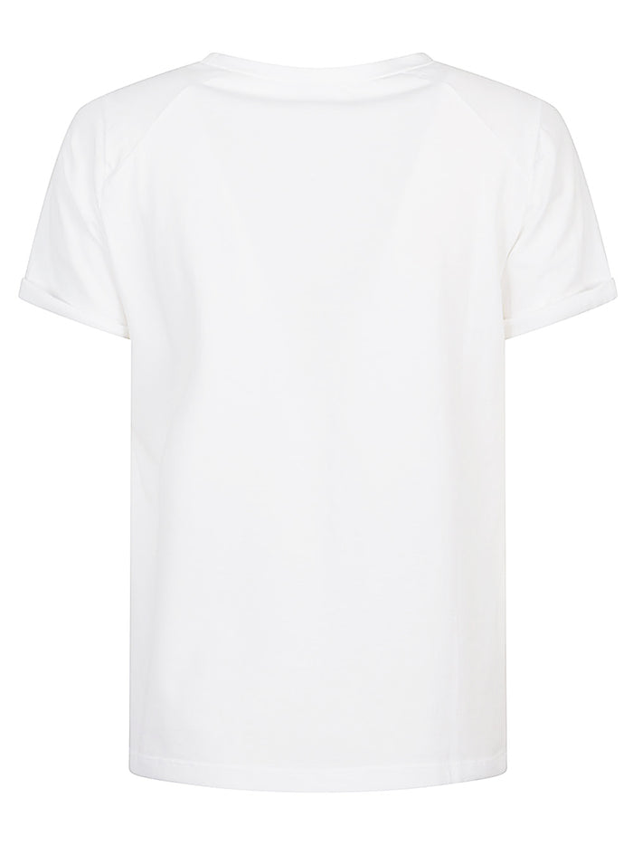 Base T-shirts and Polos White Cotton Elastane