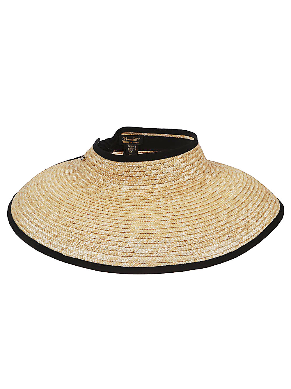 Borsalino Hats Black Straw