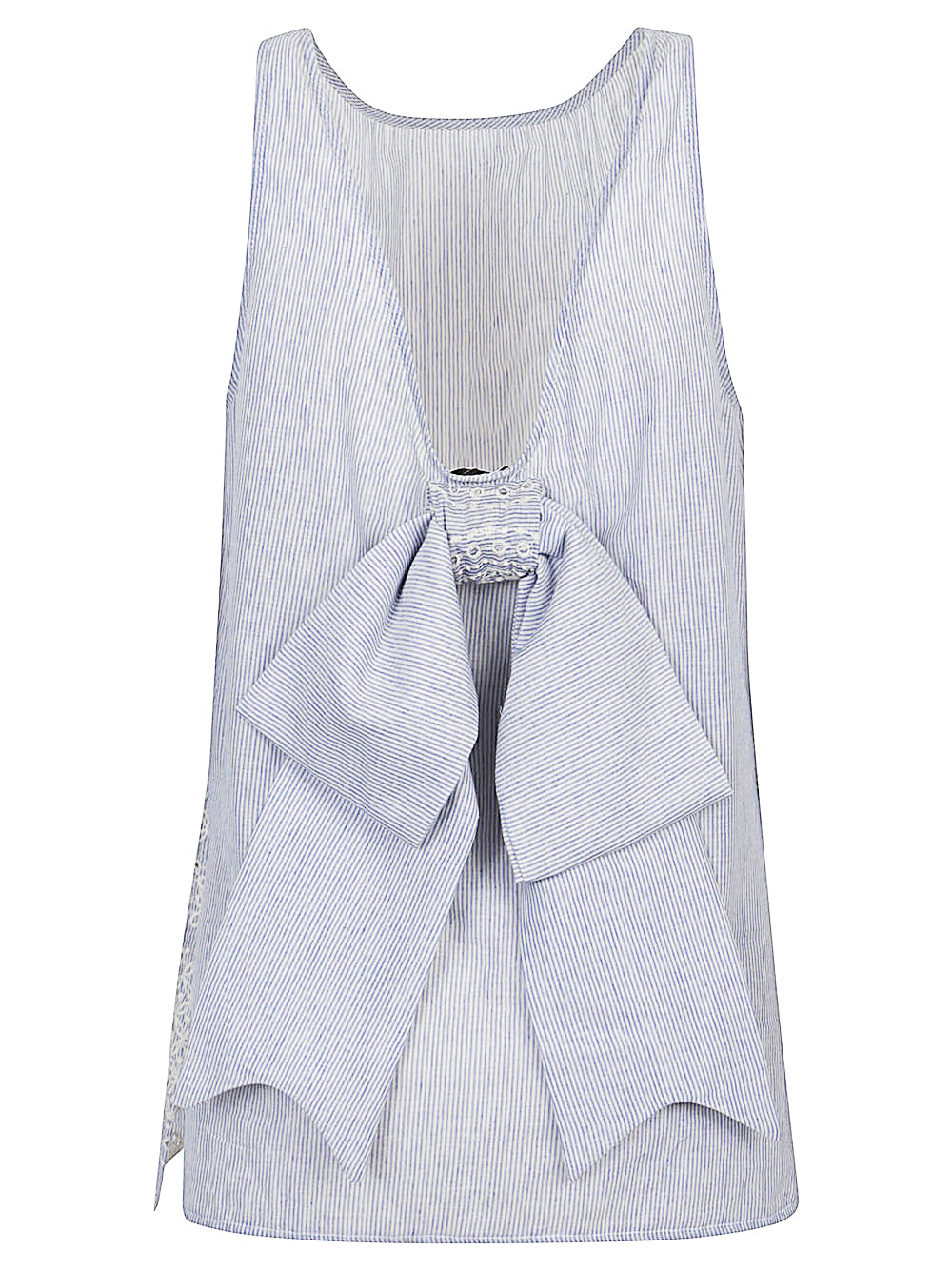 Front Street Top Clear Blue Cotton