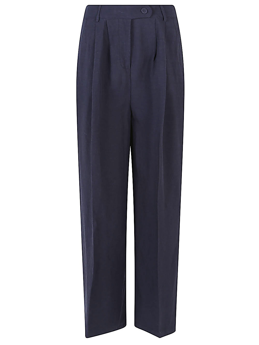 Front Street Trousers Blue Viscose Linem
