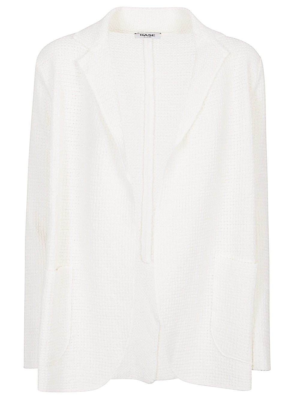 Base Jackets White Cotton Nylon