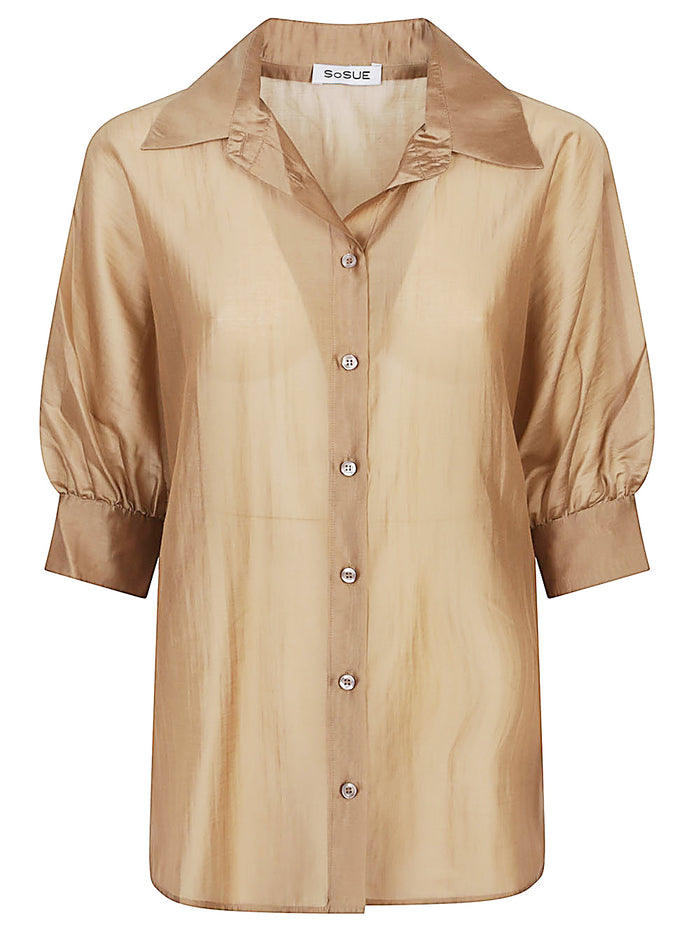 Sosue Shirts Golden Lyocell Polyester