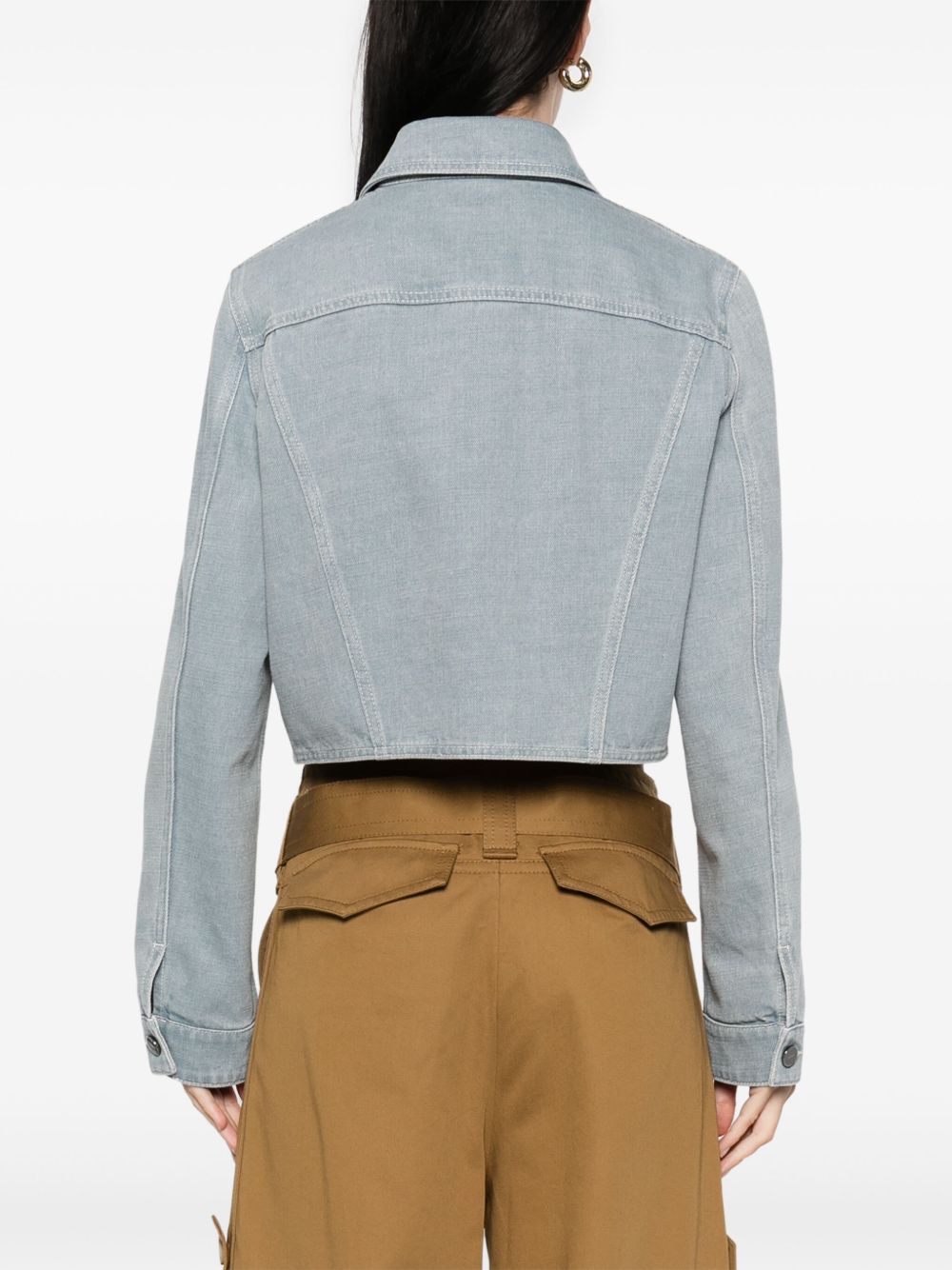 Fendi Coats Grey Cotton