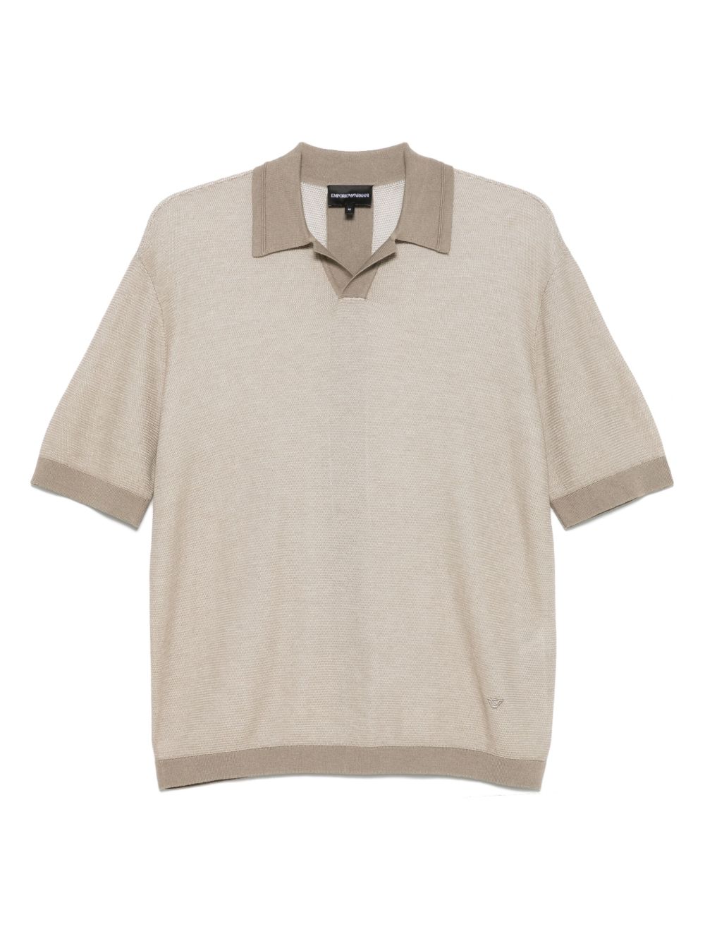 Emporio Armani T-Shirts And Polos Beige Lyocell