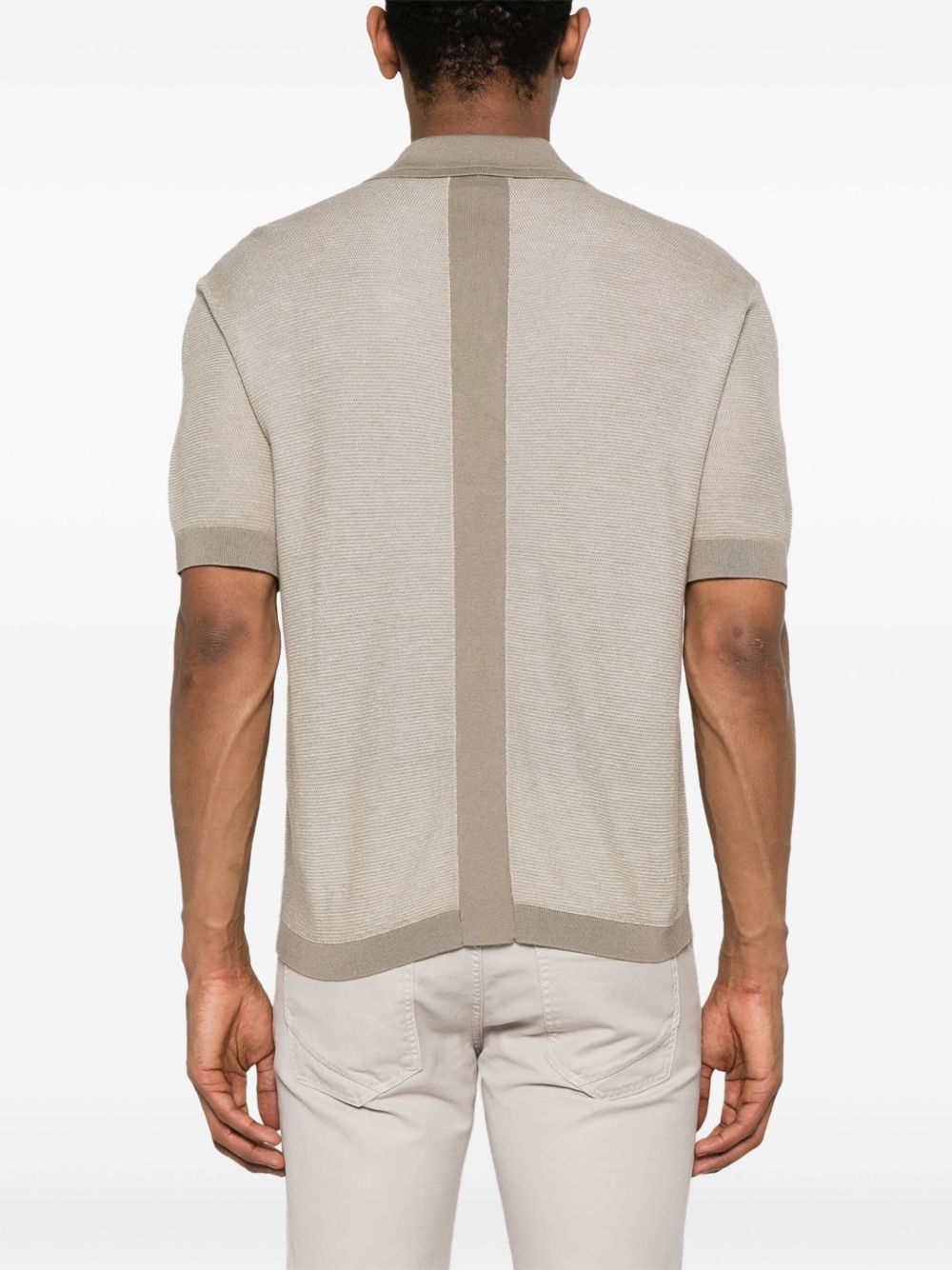 Emporio Armani T-Shirts And Polos Beige Lyocell
