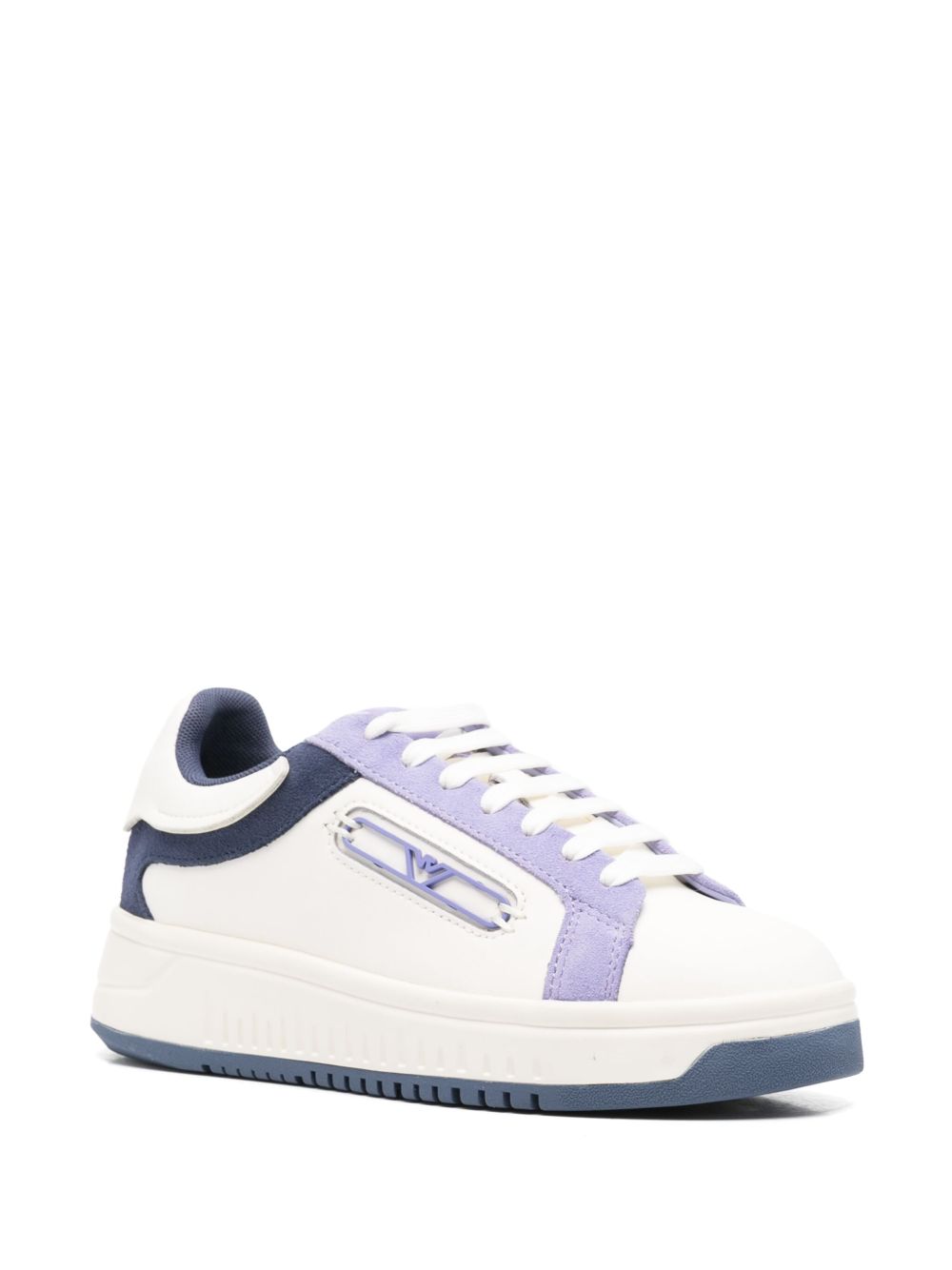 Emporio Armani Exclusive Sneakers Lilla Calf Leather