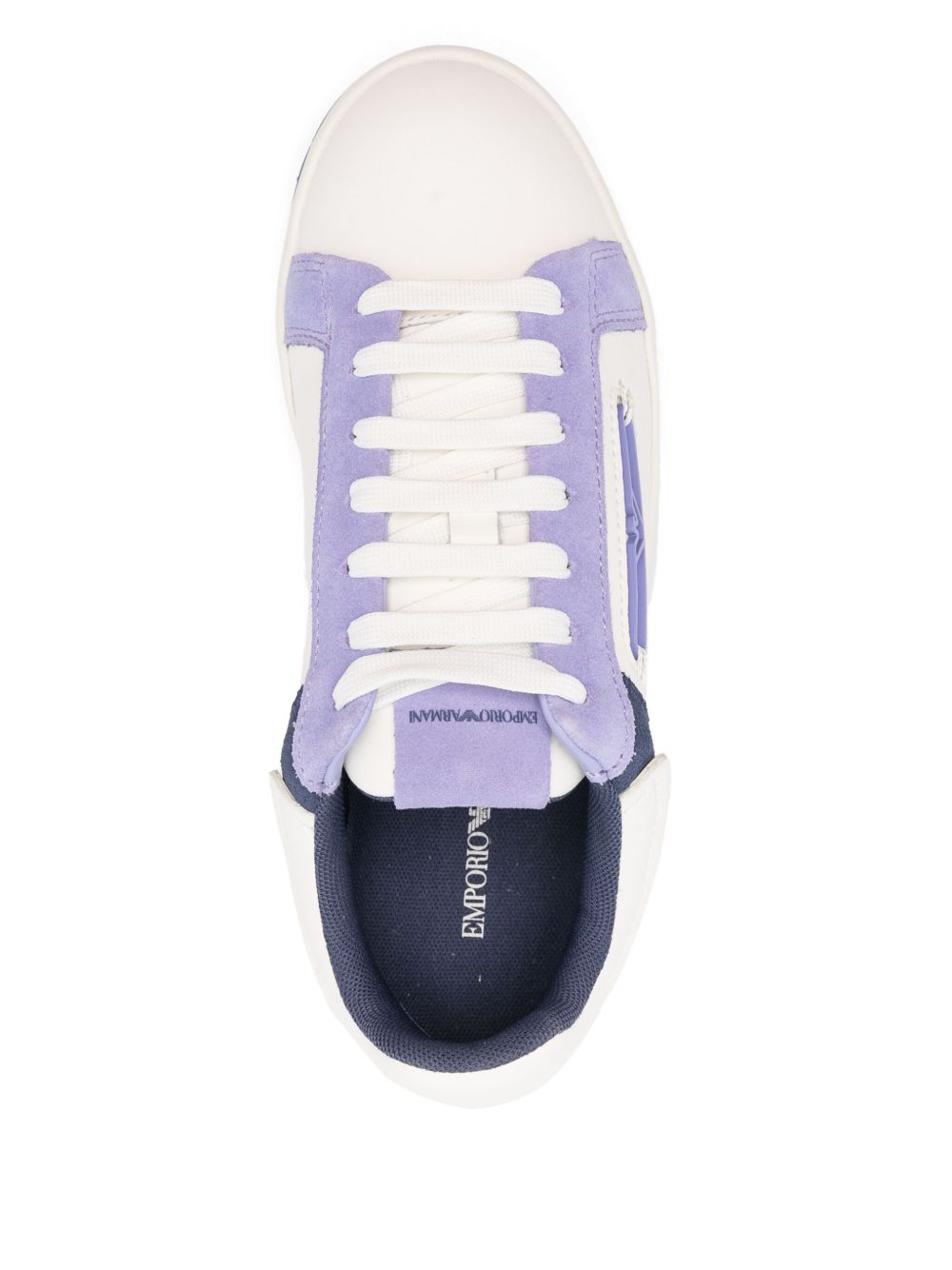 Emporio Armani Exclusive Sneakers Lilla Calf Leather