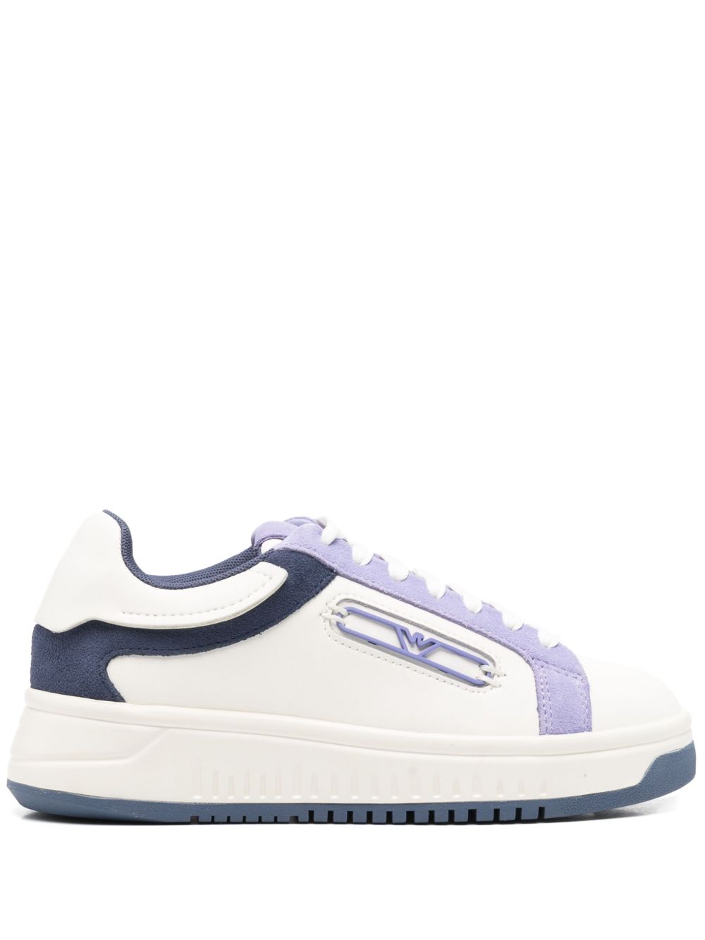 Emporio Armani Exclusive Sneakers Lilla Calf Leather