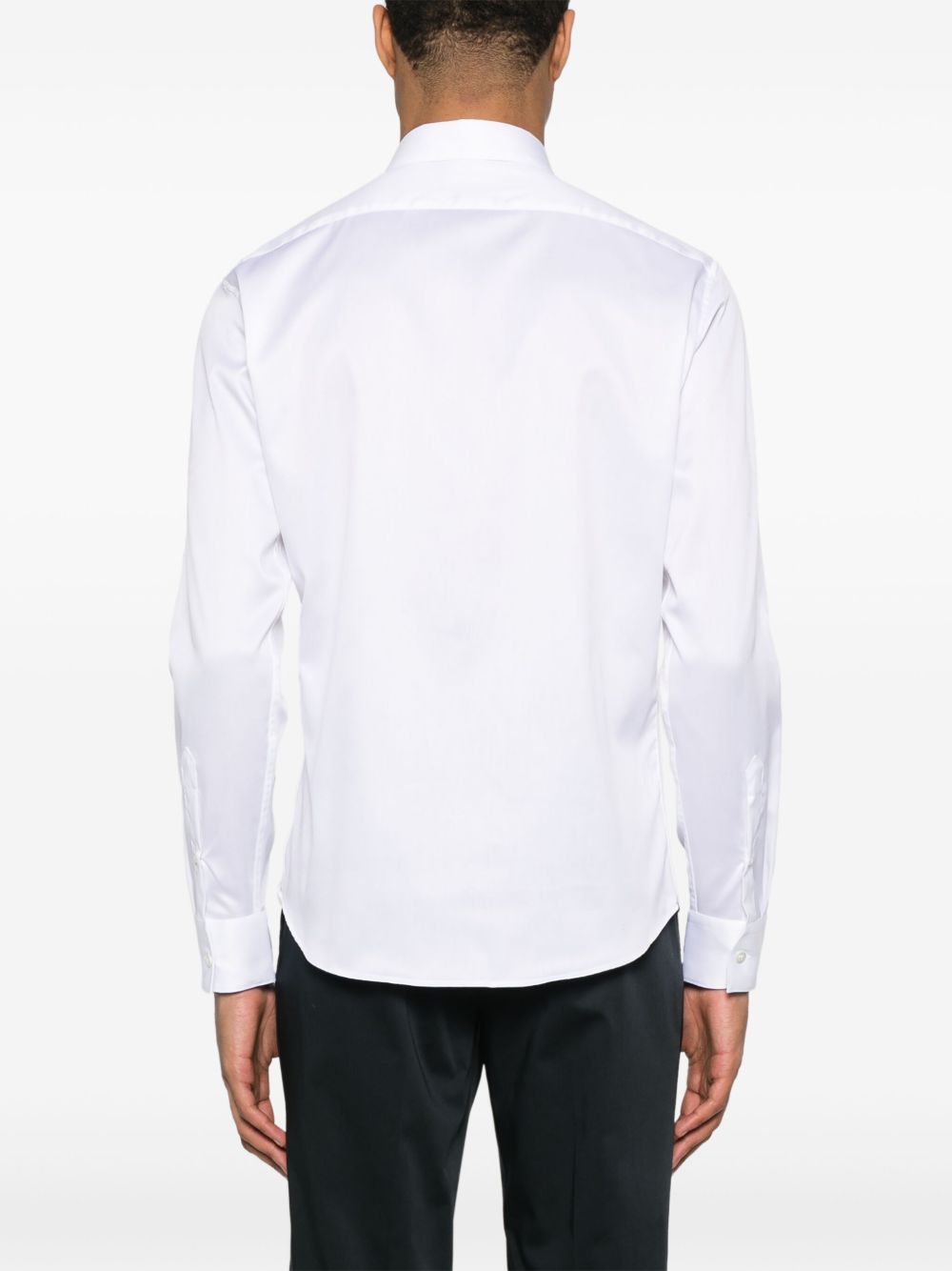 Emporio Armani Shirts Bianco Cotton