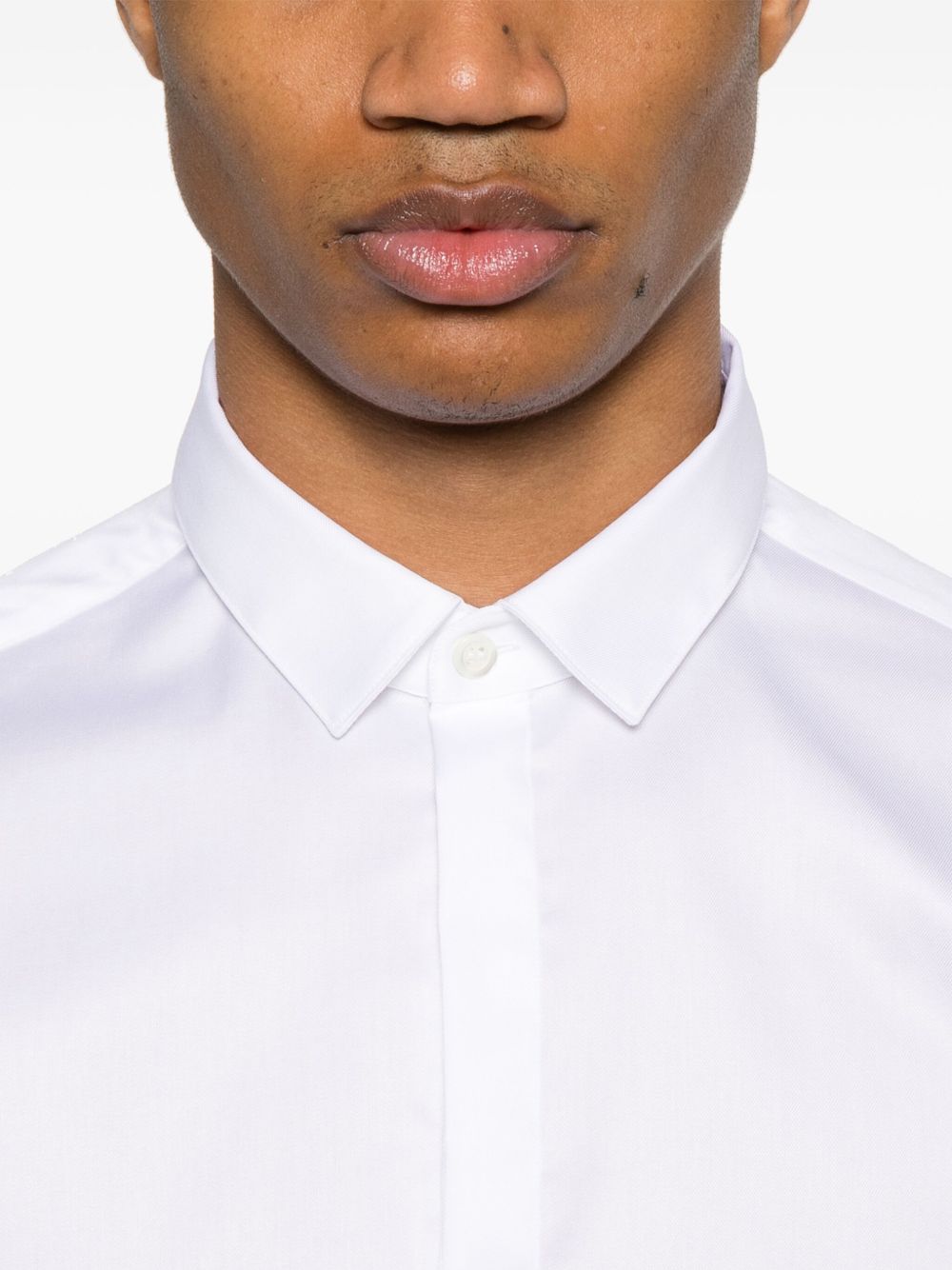 Emporio Armani Shirts Bianco Cotton