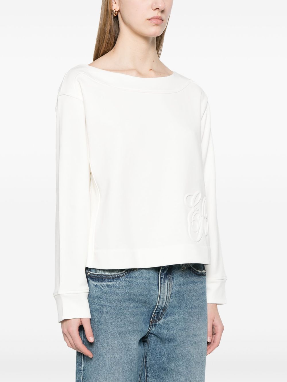 Emporio Armani Sweaters Bianco Outer: Cotton Lining
