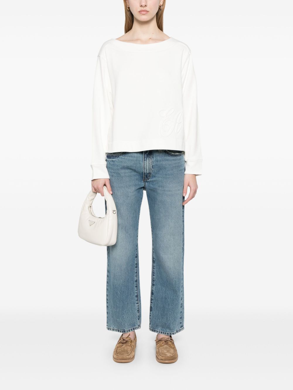 Emporio Armani Sweaters Bianco Outer: Cotton Lining