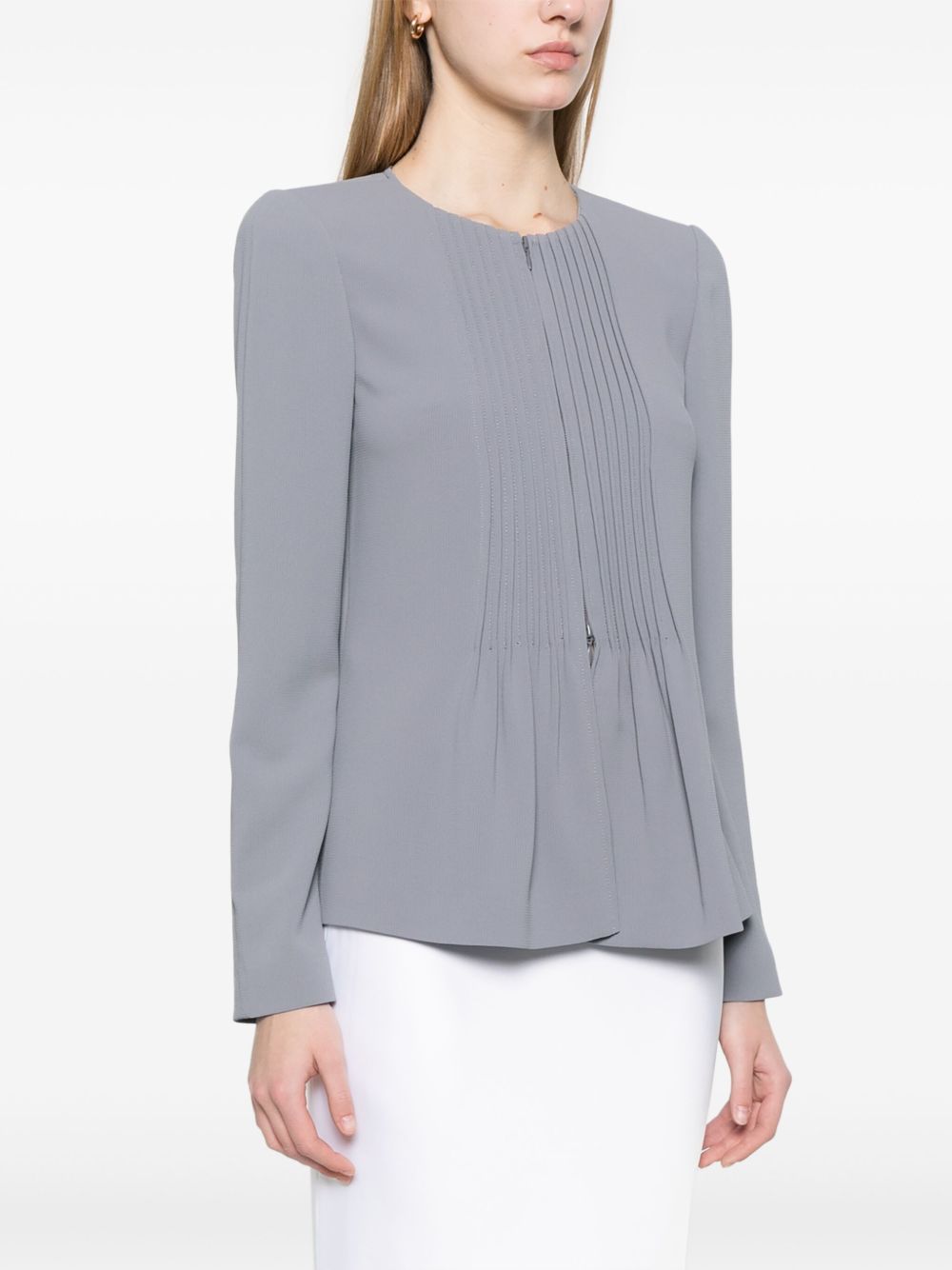Emporio Armani Jackets Grigio Polyester Elastane