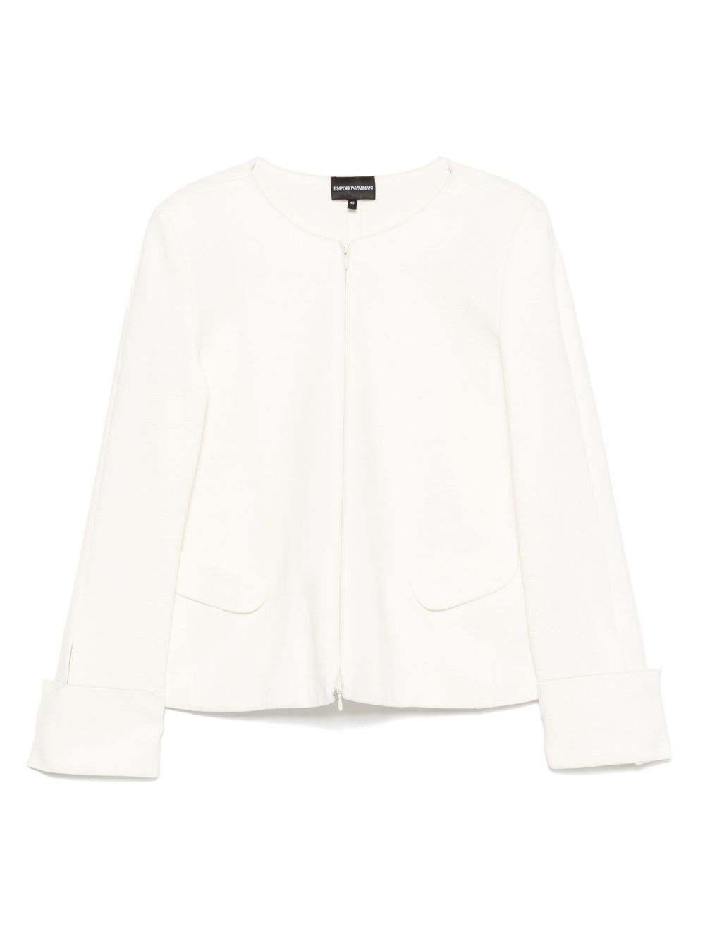 Emporio Armani Jackets Bianco Cotton Elastane