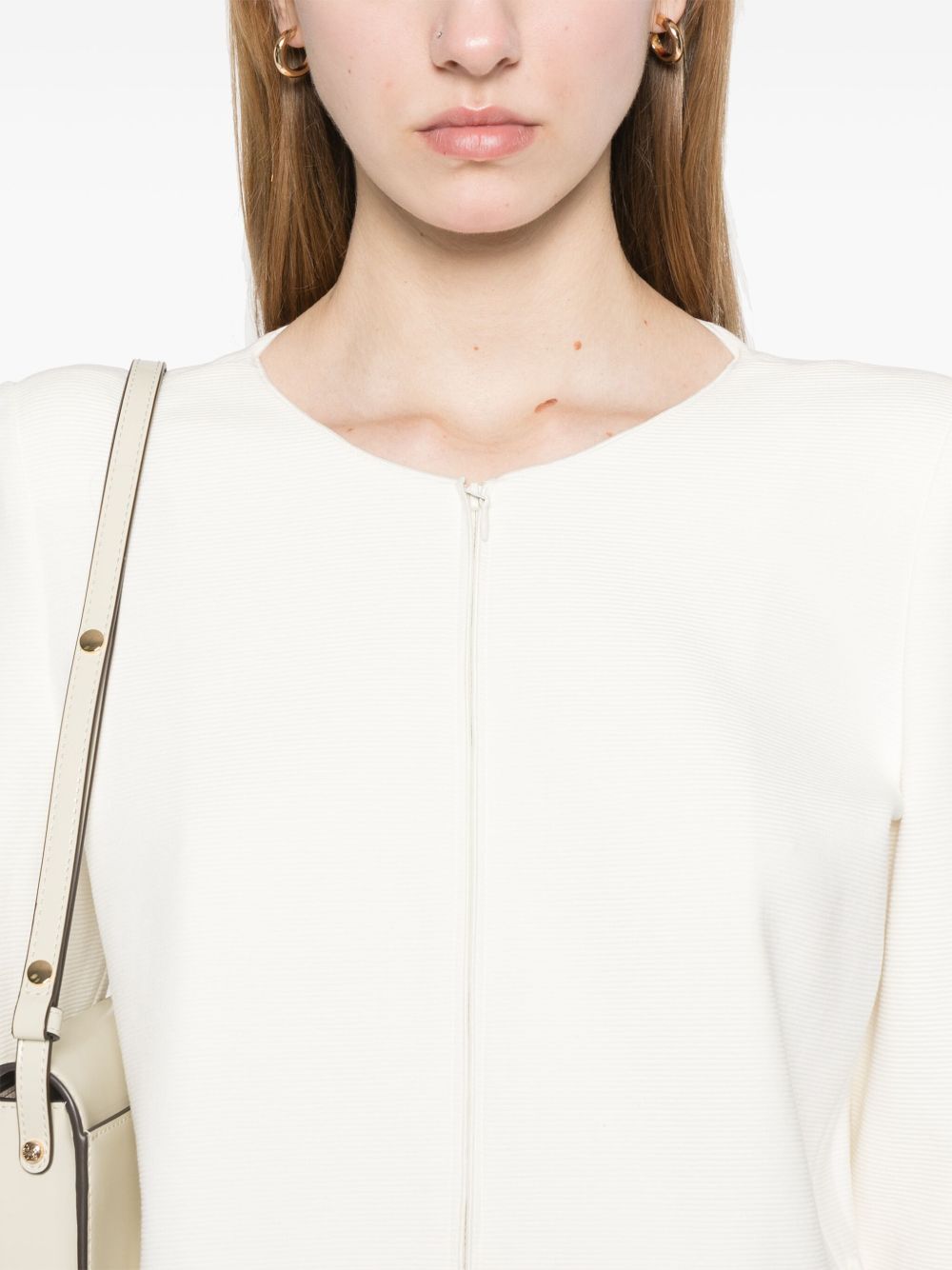 Emporio Armani Jackets Bianco Cotton Elastane