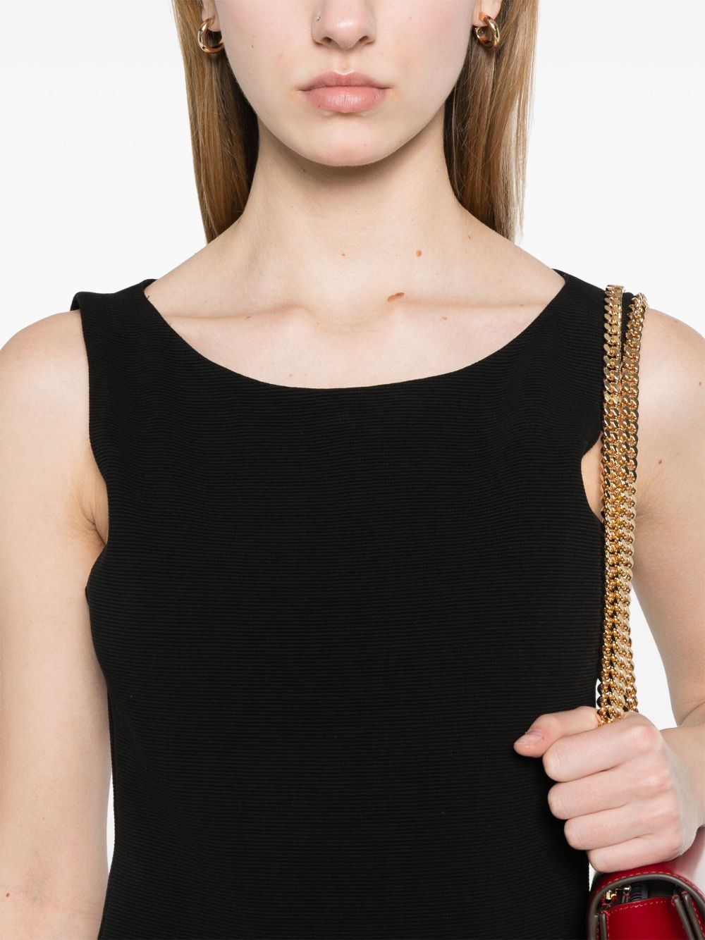 Emporio Armani Dresses Nero Cotton Elastane