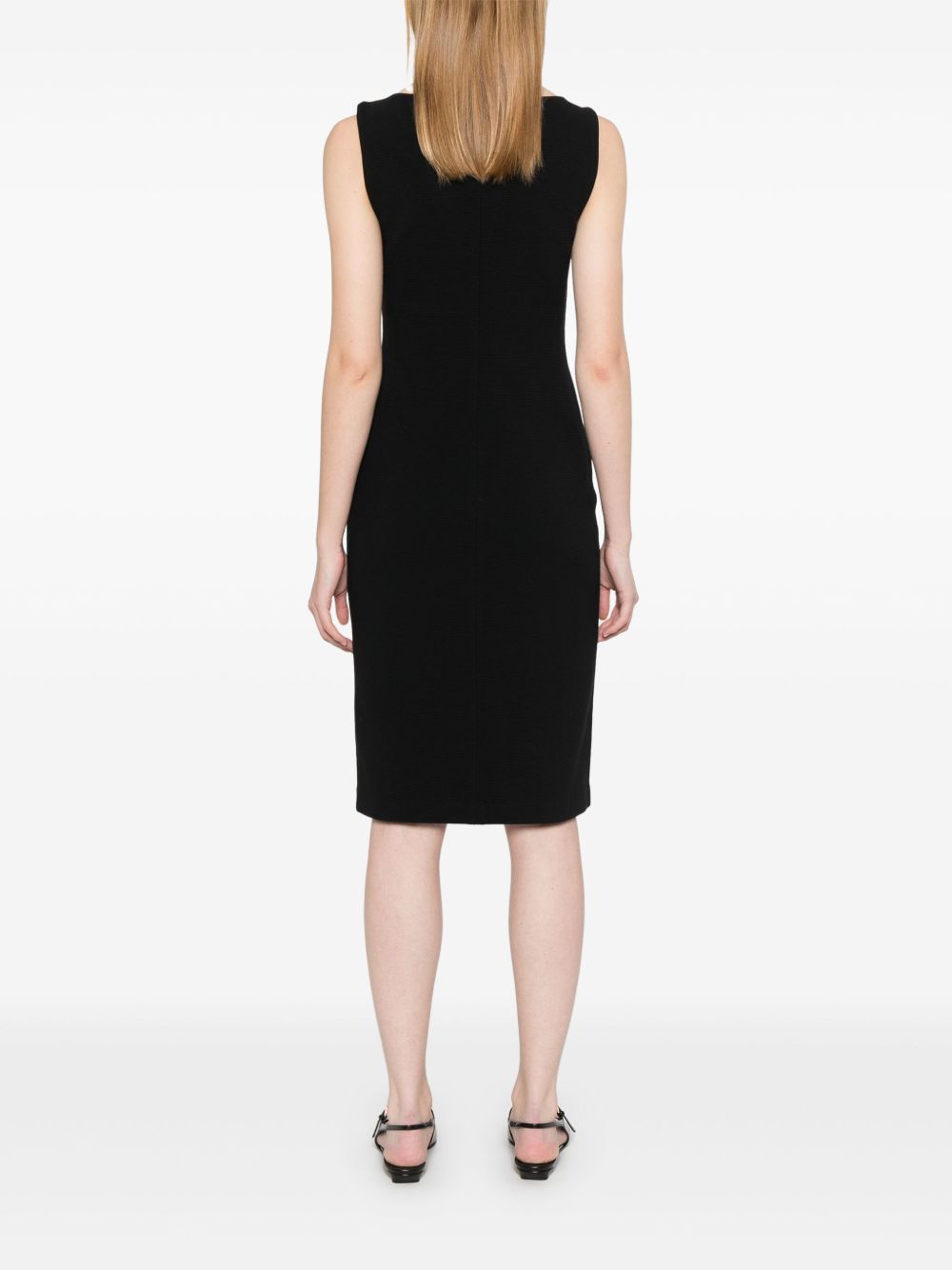Emporio Armani Dresses Nero Cotton Elastane