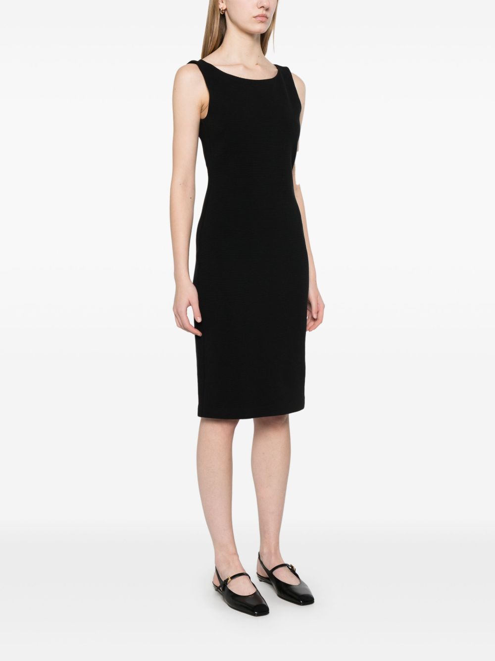 Emporio Armani Dresses Nero Cotton Elastane