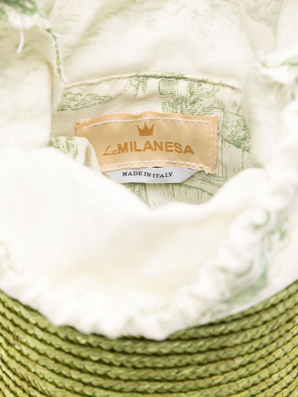 La Milanesa Bags Green Raffia