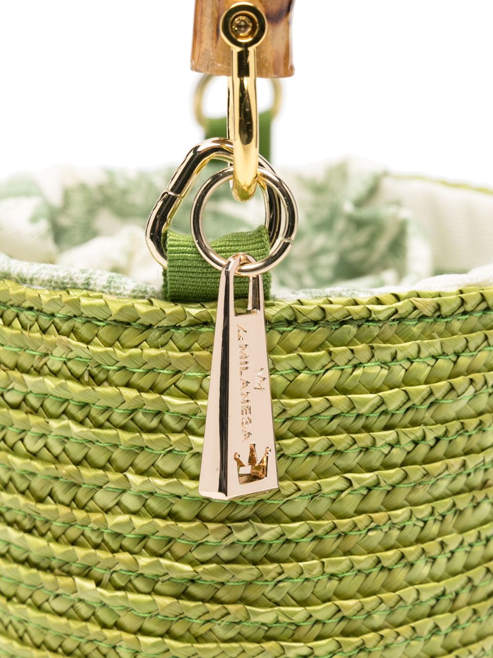 La Milanesa Bags Green Raffia