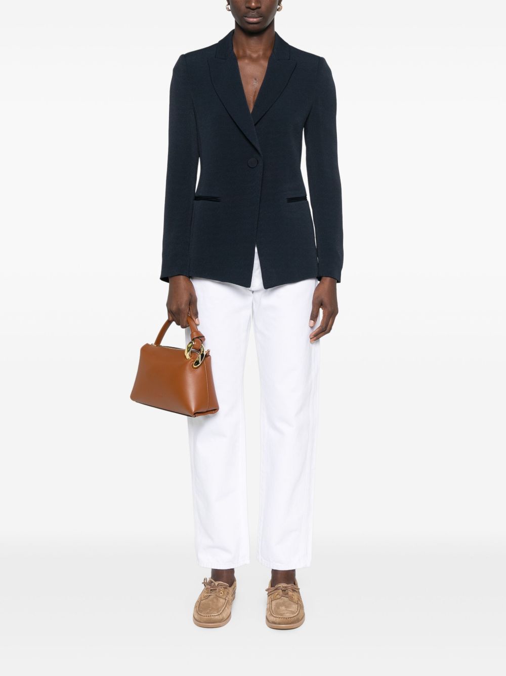 Emporio Armani Capsule Jackets Blu Scuro Viscose