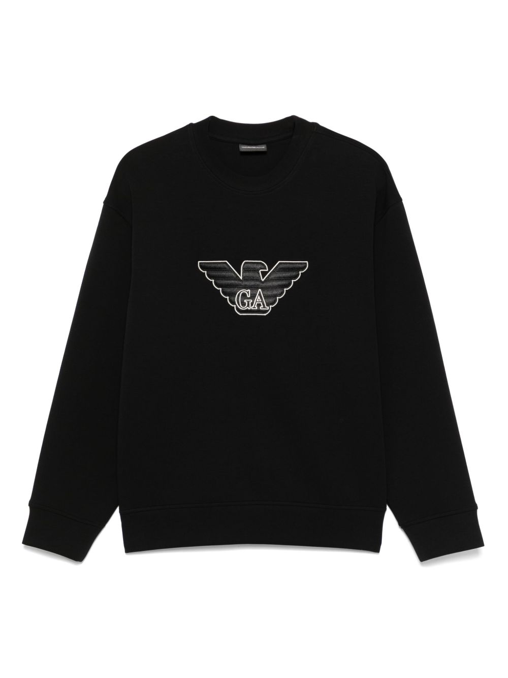 Emporio Armani Sweaters Nero Cotton Polyester Elastane