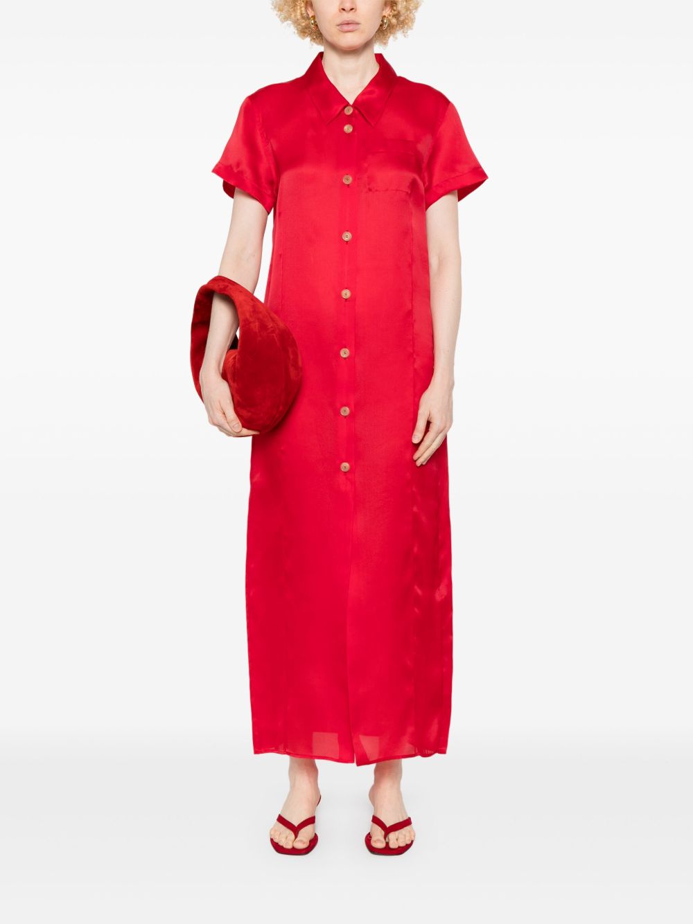 Khaite Dresses Red Silk