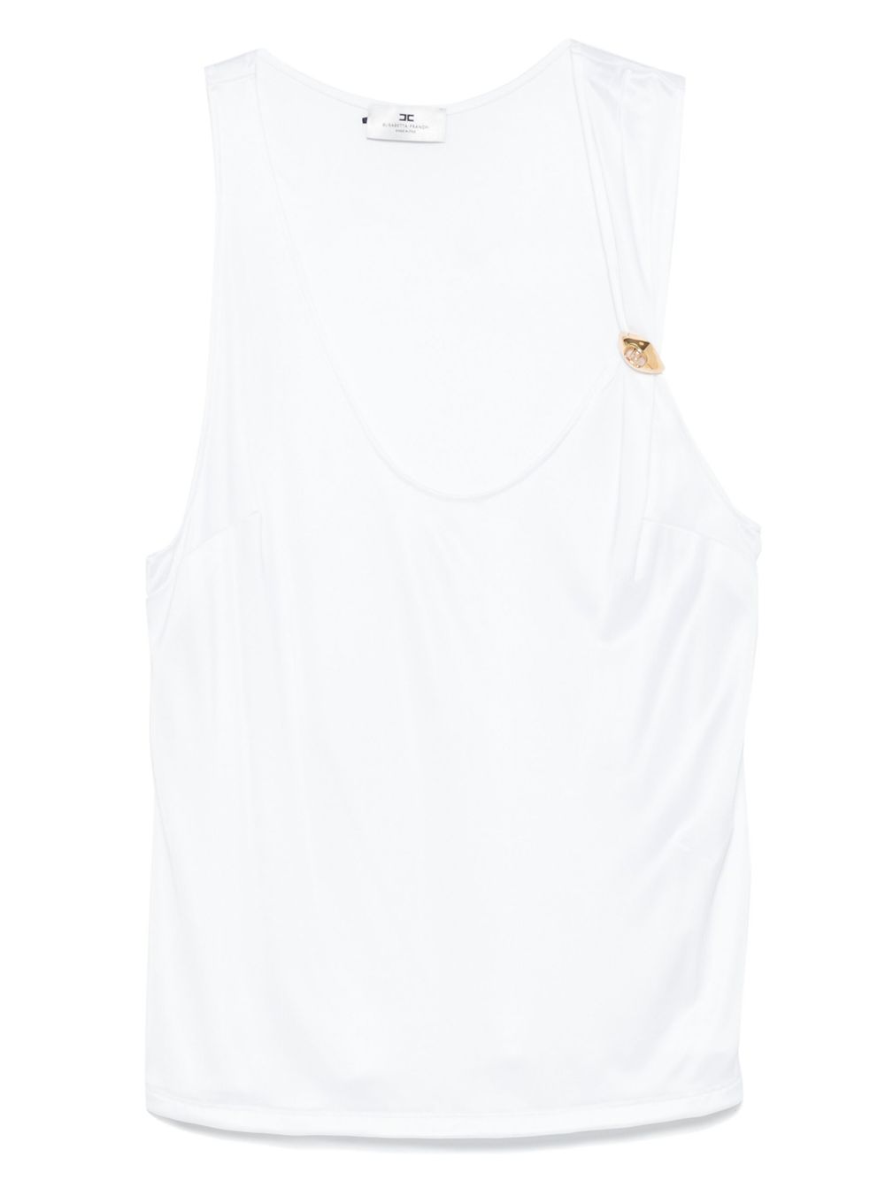 Elisabetta Franchi Top Ivory Viscose