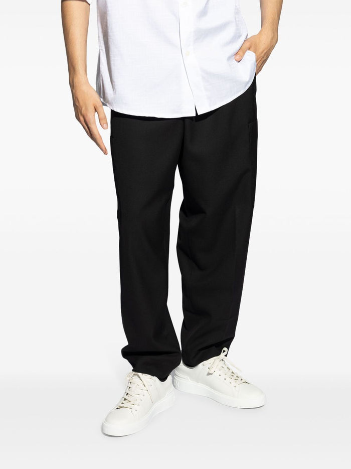 Kenzo Trousers Black Wool